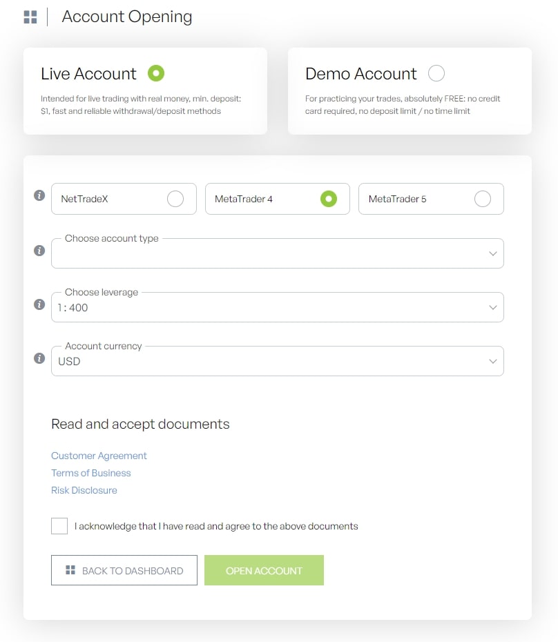 حدد منصة تداول MetaTrader4